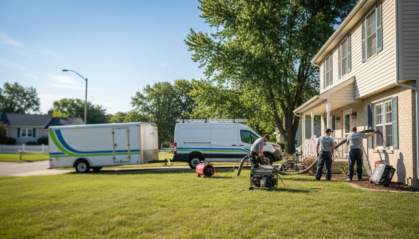 Flooded Basement Restoration And Cleanup With Repair in Sulphur Springs, OH near me